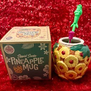 Beachbum Berry Sippin Santa Christmas Ham w/ Pineapple Cherries Tiki Mug Swizzle